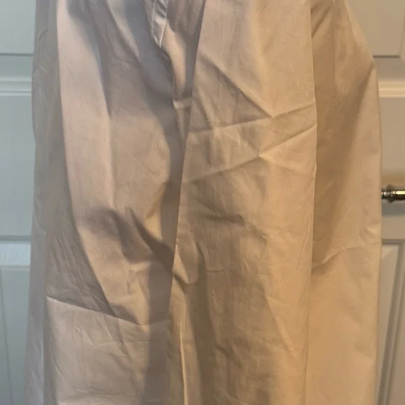 NWT Lauren Ralph Lauren Women’s White Button Down Shirt Ruffled Collar & Sleeves - Picture 3 of 10